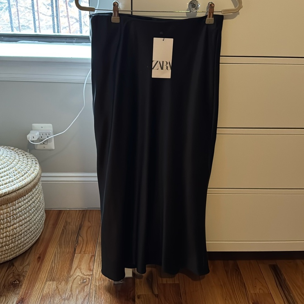 Zara black slip skirt BRAND NEW
